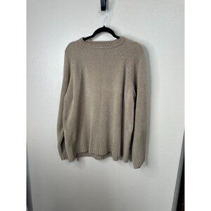 Woody's Womens Green Sweater Large long sleeve pullover polyester round neck